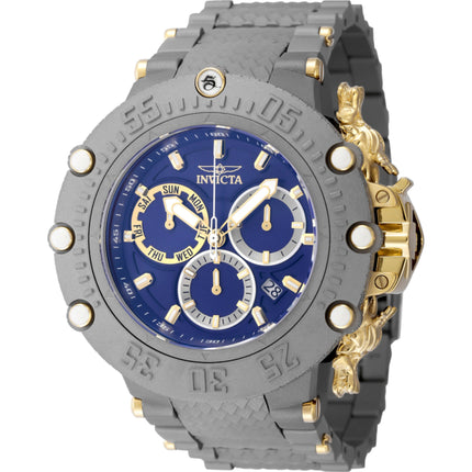 Invicta Men's Watch - Subaqua Chronograph Titanium, Gold and Blue Dial Dive | 48193 ,