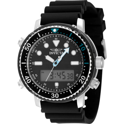 Invicta Men's Watch - Pro Diver Black Analog-Digital Dial Silicone Strap | 48367 ,