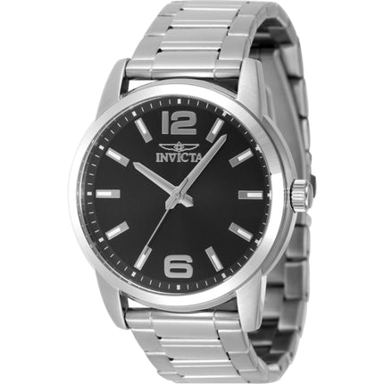 Invicta Men's Watch - Celestial Black Dial Silver Stainless Steel Bracelet | 48491 ,