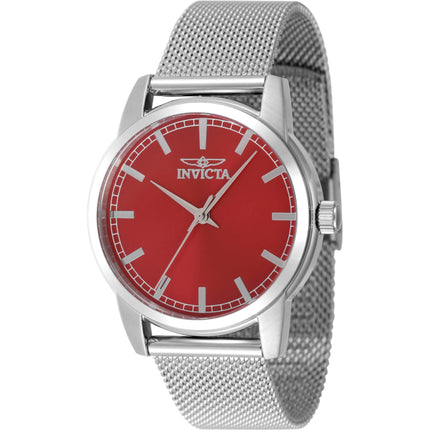 Invicta Women's Watch - Celestial Quartz Red Dial Stainless Steel Bracelet | 48513 ,