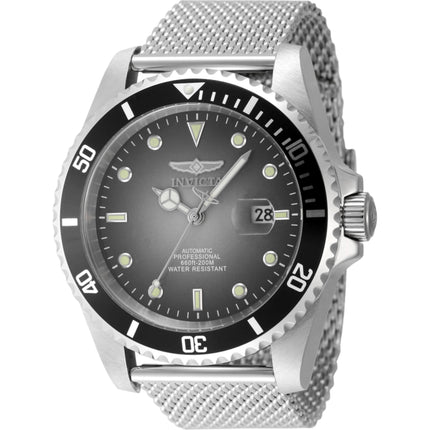 Invicta Men's Watch - Pro Diver Automatic Grey Dial Silver Tone Mesh Bracelet | 48629 ,