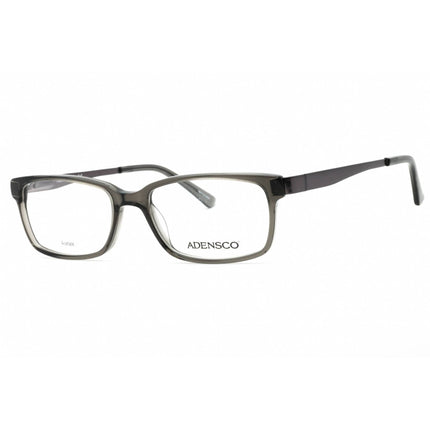 Adensco Men's Eyeglasses - Grey Crystal Plastic Rectangular Frame | AD 126 0CBL 00 ,