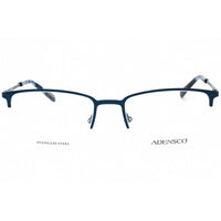 Adensco Men's Eyeglasses - Matte Blue Metal Rectangular Half Rim | AD 136 0RCT 00 ,