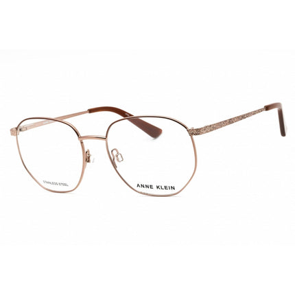 Anne Klein Women's Eyeglasses - Mocha Metal Geometric Full Rim Frame | AK5079 208 ,