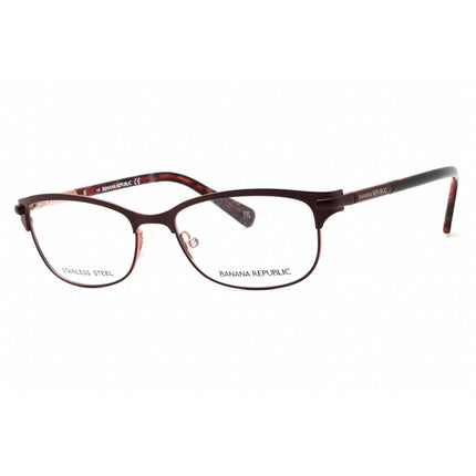 Banana Republic Women's Eyeglasses - Burgundy Rectangular Frame | Serafina 0JEG 00 ,
