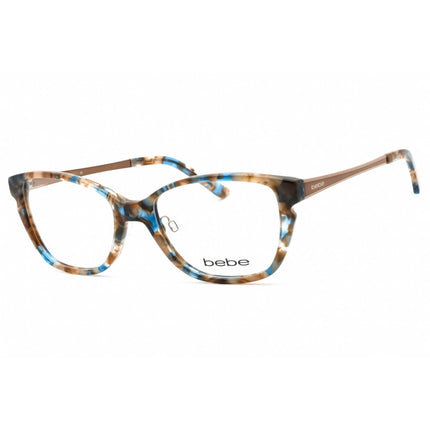 Bebe Women's Eyeglasses - Clear Demo Lens Topaz Acetate Cat Eye Full Rim | BB5158 200 ,