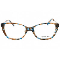 Bebe Women's Eyeglasses - Clear Demo Lens Topaz Acetate Cat Eye Full Rim | BB5158 200 ,