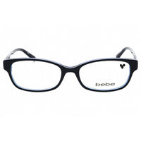 Bebe Women's Eyeglasses - Clear Demo Lens Navy Plastic Cat Eye Full Rim | BB5183 410 ,