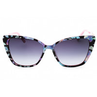 Bebe Women's Sunglasses - Jet Floral Acetate Cat Eye Shape Full Rim Frame | BB7238 001 ,