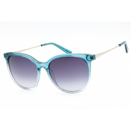 Bebe Women's Sunglasses - Blue Gradient Acetate Round Full Rim Frame | BB7240 400 ,