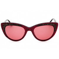 Bebe Women's Sunglasses - Pink Animal Acetate Cat Eye Full Rim Frame | BB7242 650 ,