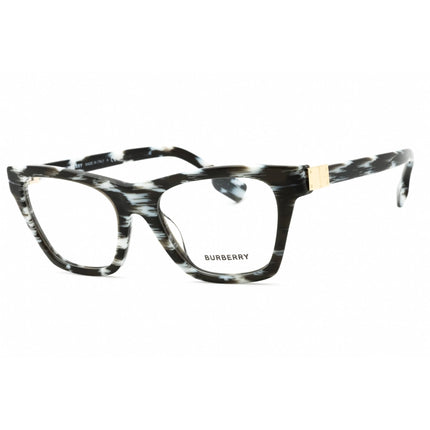Burberry Women's Eyeglasses - White/Black Plastic Cat Eye Full Rim | 0BE2355 3978 ,