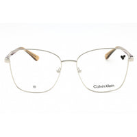 Calvin Klein Women's Eyeglasses - Silver Metal Butterfly Full Rim Frame | CK23128 045 ,
