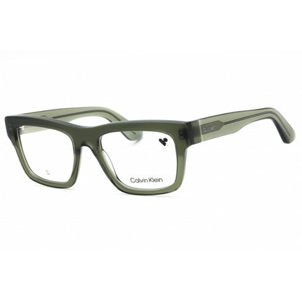 Calvin Klein Men's Eyeglasses - Khaki Acetate Square Full Rim Frame | CK24525 330 ,