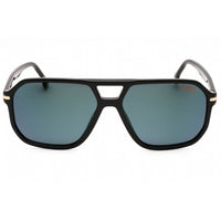 Carrera Men's Sunglasses - Black Gold Plastic Navigator Shape Full Rim | 302/S 02M2 Q3 ,