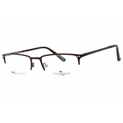 Chesterfield Men's Eyeglasses - Dark Brown Metal Half Rim Frame | CH 84XL 0R0Z 00 ,