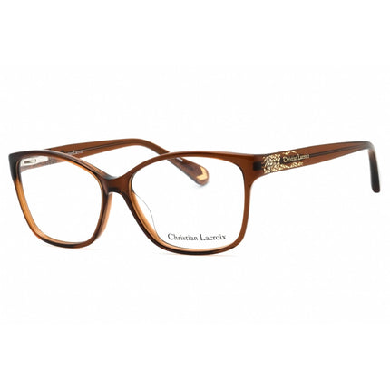 Christian Lacroix Women's Eyeglasses - Brown Plastic Cat Eye Full Rim | CL1091 155 ,
