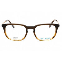 Cole Haan Men's Eyeglasses - Brown Horn Acetate Square Full Rim Frame | CH4052 210 ,