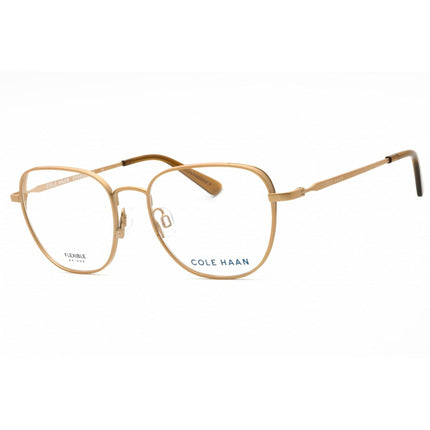 Cole Haan Unisex Eyeglasses - Clear Demo Lens Gold Square Full Rim Frame | CH4503 717 ,