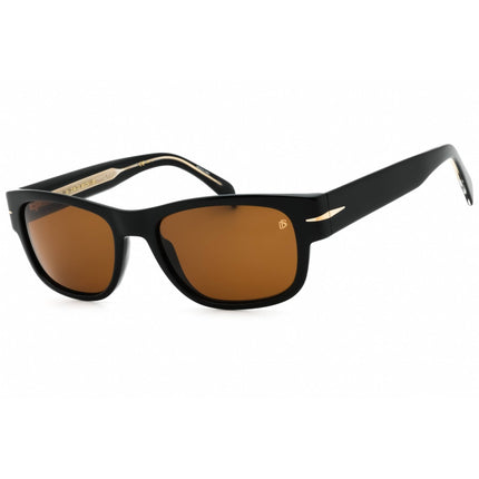 David Beckham Men's Sunglasses - Black Rectangular Full Rim Frame | DB 7035/S 807 ,