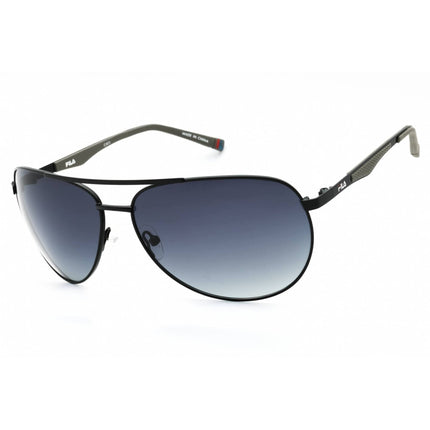 Fila Men's Sunglasses - Grey Lens Black Metal Aviator Full Rim Frame | SF9487 0BLA ,
