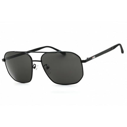 Fila Men's Sunglasses - Grey Lens Black Metal Pilot Shape Full Rim Frame | SFI300 0531 ,