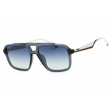 Fila Unisex Sunglasses - Asphalt Grey Acetate Pilot Shape Full Rim Frame | SFI460 4ALP ,