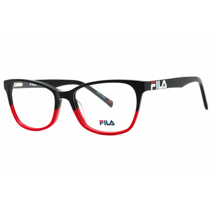 Fila Women's Eyeglasses - Black/Red Fade Injected Propionate Cat Eye | VF9467 BLRE ,