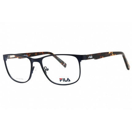 Fila Men's Eyeglasses - Clear Demo Lens Navy Metal Square Full Rim Frame | VFI173 0NVY ,