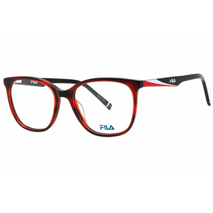 Fila Women's Eyeglasses - Clear Demo Lens Red Acetate Cat Eye Full Rim | VFI179 0RED ,