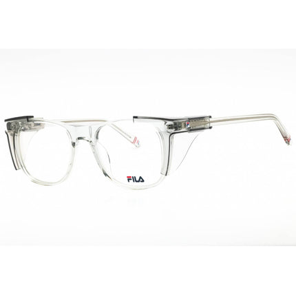 Fila Unisex Eyeglasses - Clear Demo Lens Grey Acetate Square Full Rim | VFI185 02GM ,