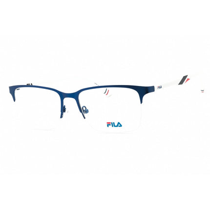 Fila Men's Eyeglasses - Matte Blue Metal Rectangular Half Rim Frame | VFI343 01HS ,