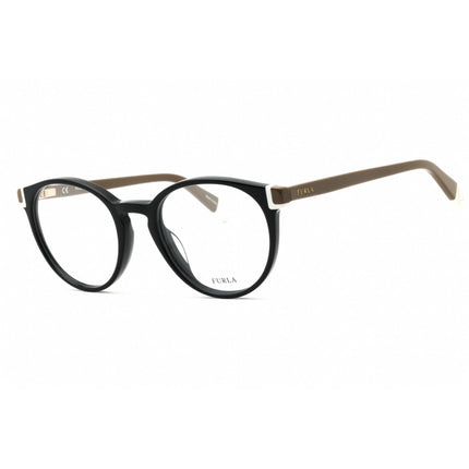 Furla Women's Eyeglasses - Clear Demo Lens Black Plastic Full Rim Frame | VFU194 0700 ,