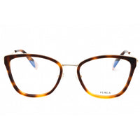 Furla Women's Eyeglasses - Tortoise Acetate/Metal Cat Eye Full Rim Frame | VFU253 0752 ,