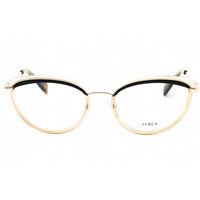 Furla Women's Eyeglasses - Rose Gold Metal Cat Eye Shape Full Rim Frame | VFU357 0300 ,