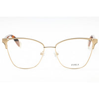 Furla Women's Eyeglasses - Gold Acetate/Metal Butterfly Full Rim Frame | VFU360 0300 ,
