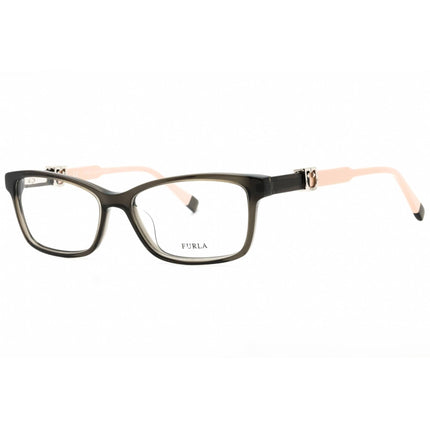 Furla Women's Eyeglasses - Grey Acetate Rectangular Shape Full Rim Frame | VFU378 06S8 ,