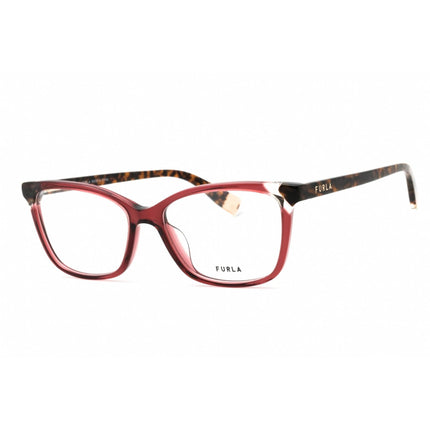 Furla Women's Eyeglasses - Burgundy Acetate Cat Eye Full Rim Frame | VFU387V 0AFD ,