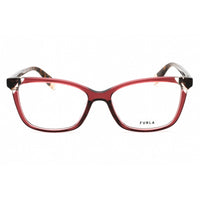 Furla Women's Eyeglasses - Burgundy Acetate Cat Eye Full Rim Frame | VFU387V 0AFD ,