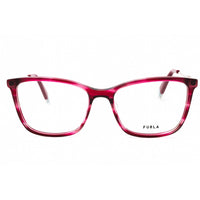 Furla Women's Eyeglasses - Burgundy Acetate/Metal Cat Eye Full Rim | VFU390S 0933 ,