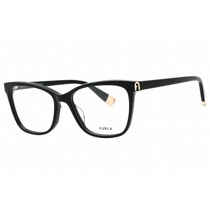 Furla Women's Eyeglasses - Black Acetate Cat Eye Shape Full Rim Frame | VFU392 0700 ,