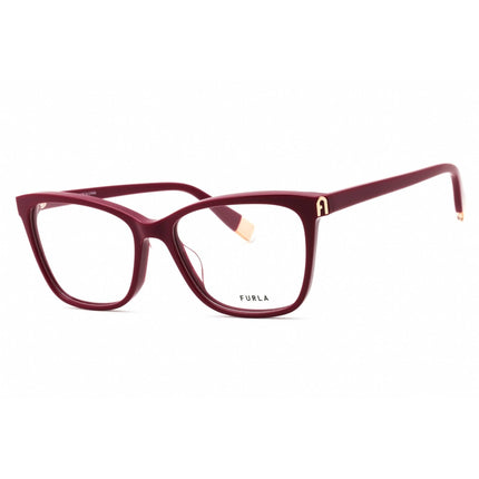 Furla Women's Eyeglasses - Burgundy Acetate Cat Eye Shape Full Rim Frame | VFU392 0U17 ,