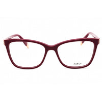 Furla Women's Eyeglasses - Burgundy Acetate Cat Eye Shape Full Rim Frame | VFU392 0U17 ,