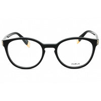 Furla Women's Eyeglasses - Clear Demo Lens Black Acetate Full Rim Frame | VFU393 0700 ,