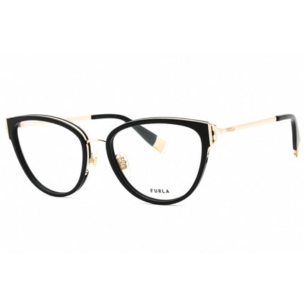 Furla Women's Eyeglasses - Brown Acetate/Metal Cat Eye Full Rim Frame | VFU444 0GGU ,