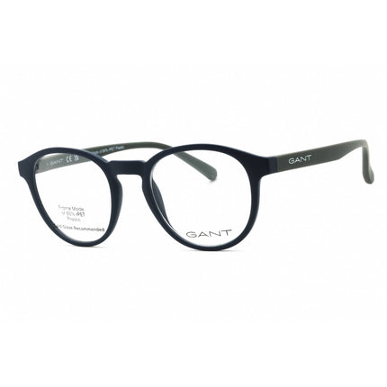 Gant Men's Eyeglasses - Matte Blue Injected Propionate Round Full Rim | GA3301 091 ,