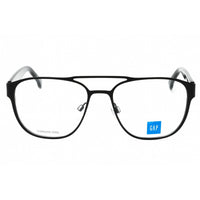GAP Men's Eyeglasses - Clear Demo Lens Black Metal Navigator Full Rim | VGP001 0BLA ,