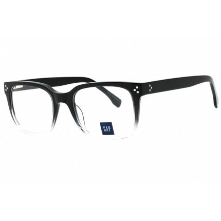 GAP Men's Eyeglasses - Black/Crystal Acetate Square Shape Full Rim Frame | VGP003 0BLA ,