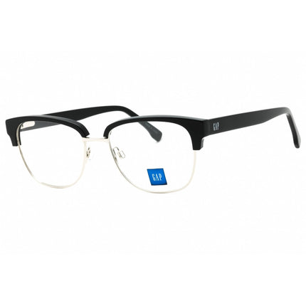 GAP Men's Eyeglasses - Clear Demo Lens Black Metal Square Full Rim Frame | VGP009 0BLA ,