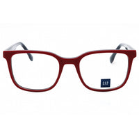 GAP Men's Eyeglasses - Clear Demo Lens Red Acetate Square Full Rim Frame | VGP013 0RED ,